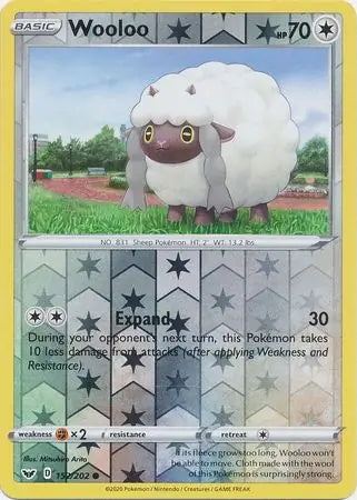 Sword & Shield Wooloo #152/202 reverse holo
